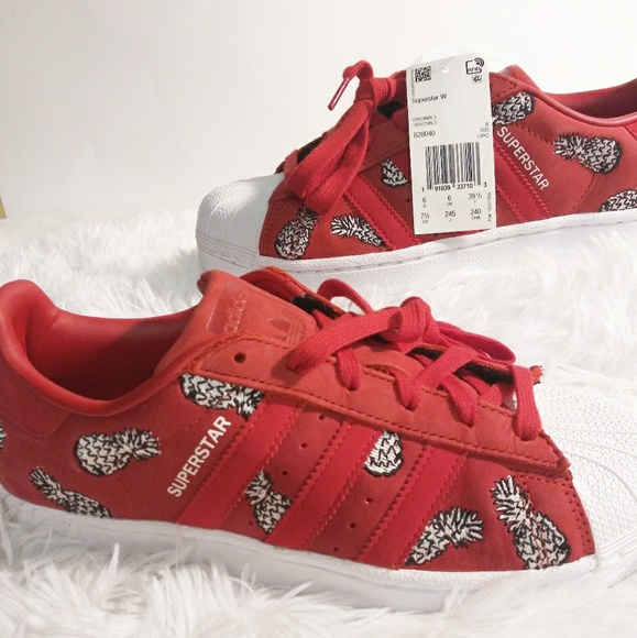 adidas superstar red pineapple